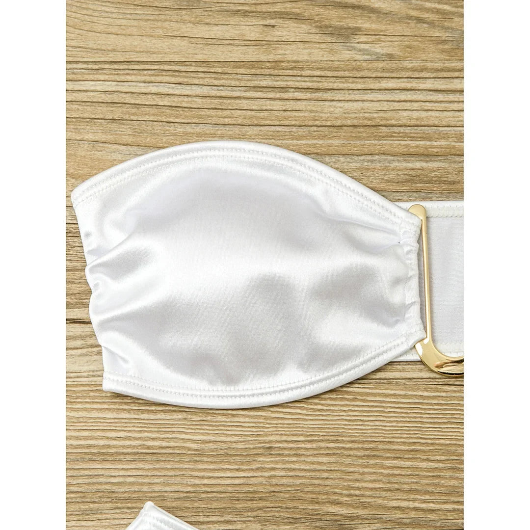 13 Color 2026 New Sexy Bandeau Bikini Women Swimwear Female Swimsuit Two-Pieces Bikini Set Padded Bather Bathing Suit Swim V4647