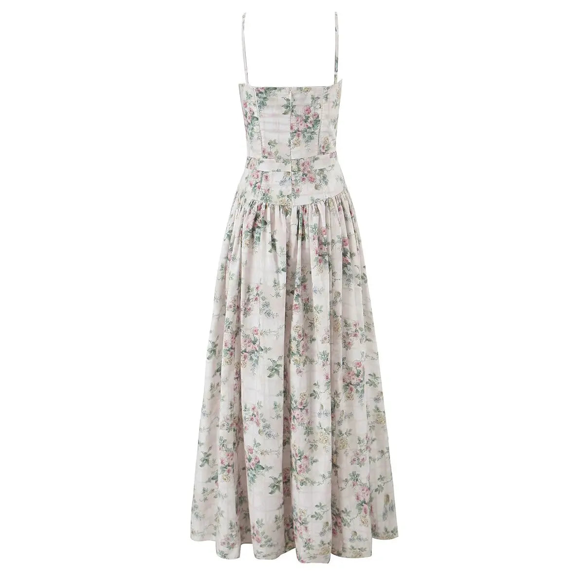 Summer Spring Floral Printed Women's Dress Elegant Retro Boho Party Dresses Elegant Vinatge A-line Maxi Vestidos 2025 New In