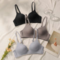 3 pieces of multi-color women's underwire bra comfortable daily underwear solid color women's Lingerie push up bra B6055