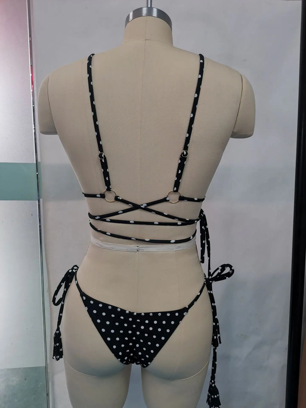 Print Triangle Bikini Set Women Split Swimwear Sexy Bandage Design Micro Bikini Beachwear Summer New Lady Swimming Bathing Suit