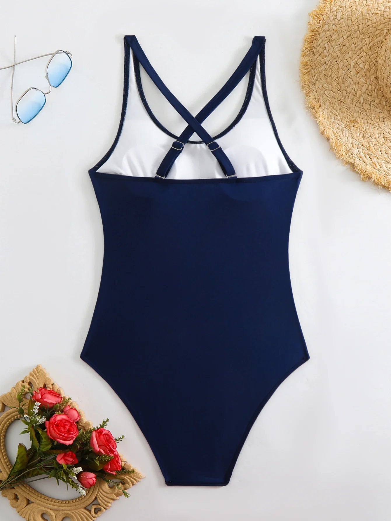 2026 Sexy Strappy Swimsuit One Piece Solid Swimwear Women Bathers Bathing Swimming Swim Suit Female Summer Beachwear