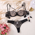 2-piece Black sexy lingerie set, an experience of daily intimate life that is both pure and exudes allure ZA824057