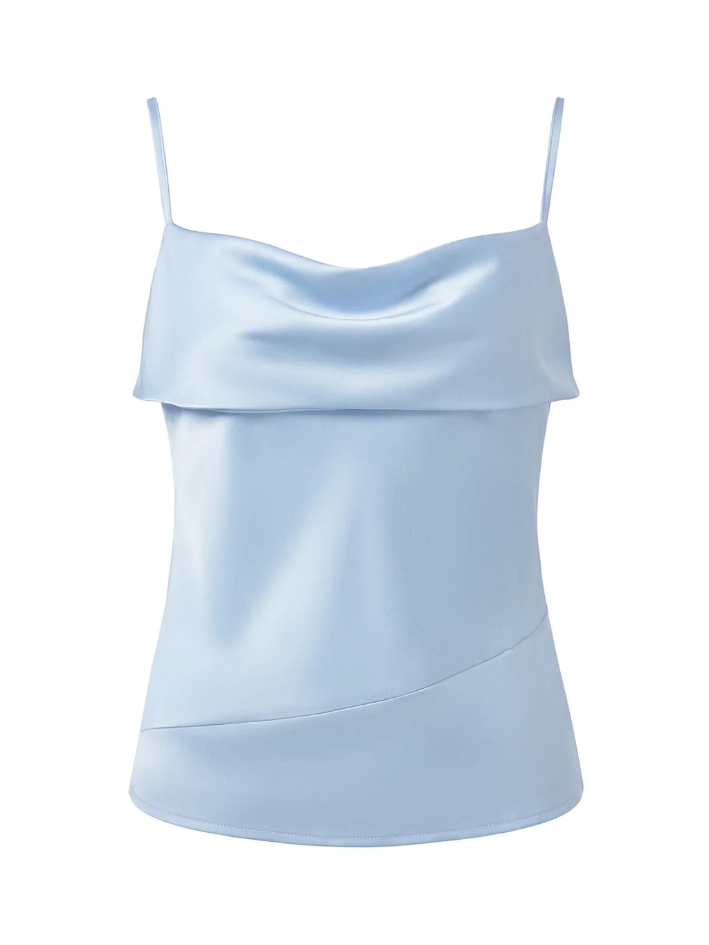 Womens  Tank Tops Solid Color Satin Cowl Neck Spaghetti Strap Going Out Vest Summer Daily Casual Elegant Camis Streetwear
