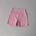 Women's High-Waist Quick-Drying Yoga Sports Shorts Nude Summer Fitness Running Training Three Quarter Length
