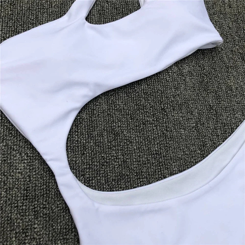 2026 Asymmetric One Shoulder Women Swimwear One Piece Swimsuit Female Monokini Bather High Cut Out Bathing Suit Swim Bodysuit