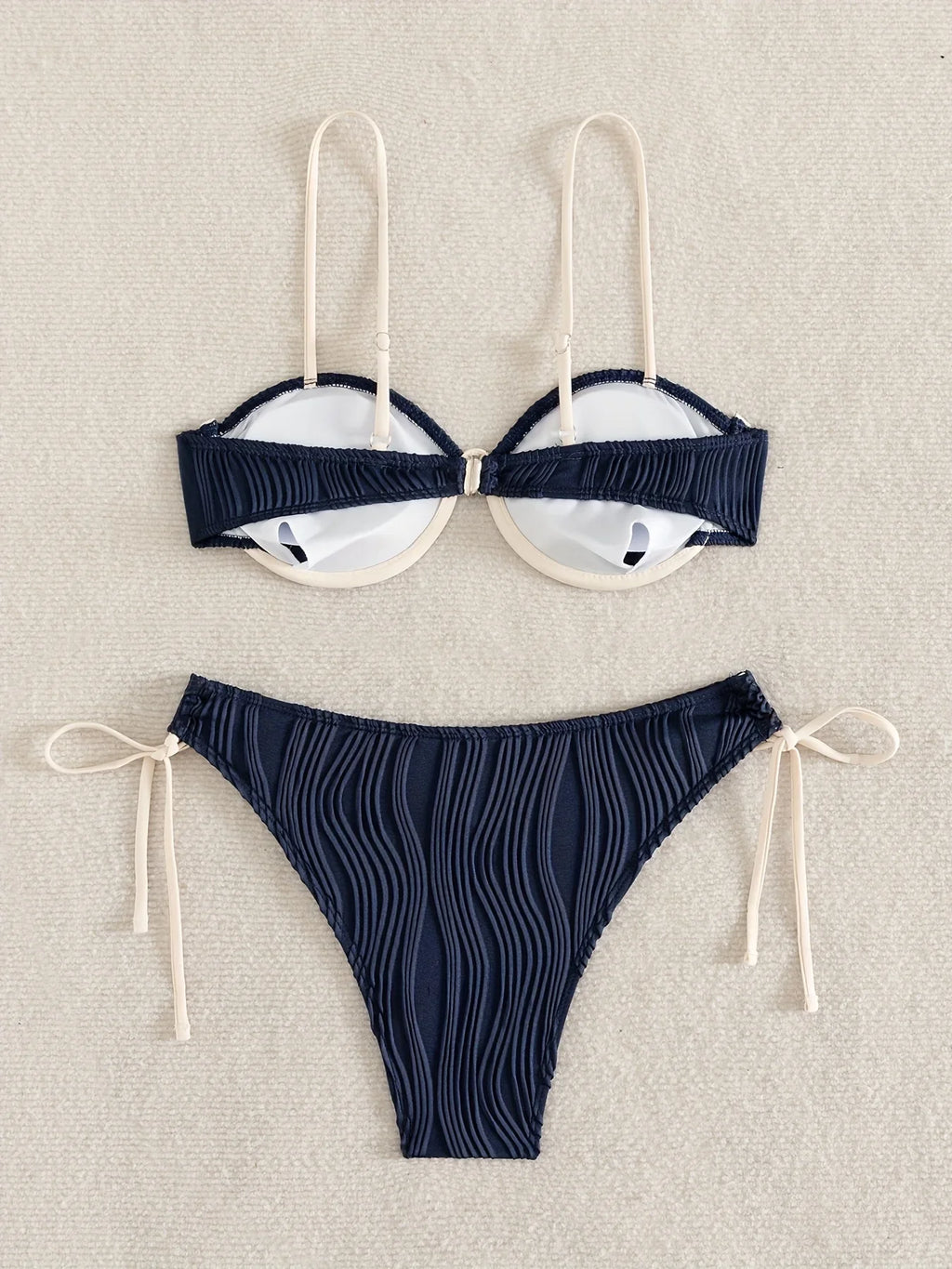ZTVitality Sexy Patchwork Underwire Bikini 2025 New Arrival Biquini Padded Bra Push Up Bandage Swimsuit Women Swimwear Beachwear