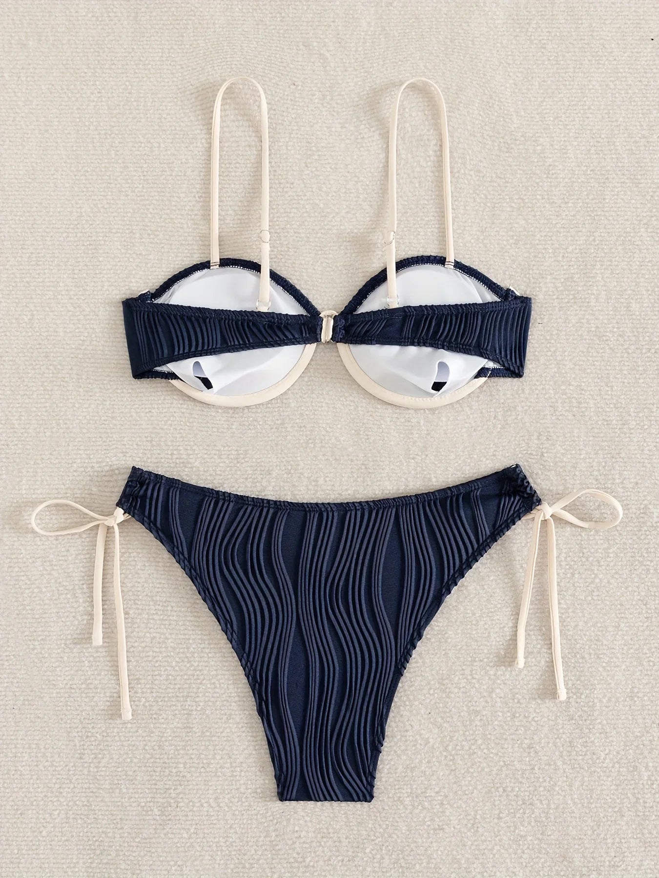 ZTVitality Sexy Patchwork Underwire Bikini 2025 New Arrival Biquini Padded Bra Push Up Bandage Swimsuit Women Swimwear Beachwear