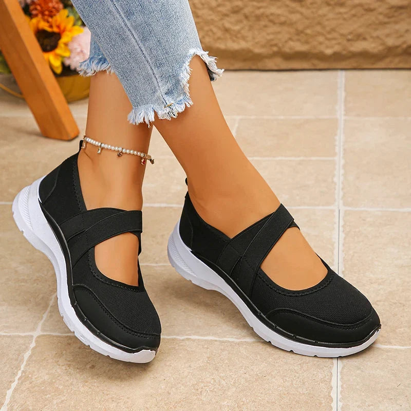 Pink Slip On Breathable Flats Women 2026 Plus Size 43 Soft Sole Platform Sneakers Woman Comfortable Non Slip Casual Shoes Female