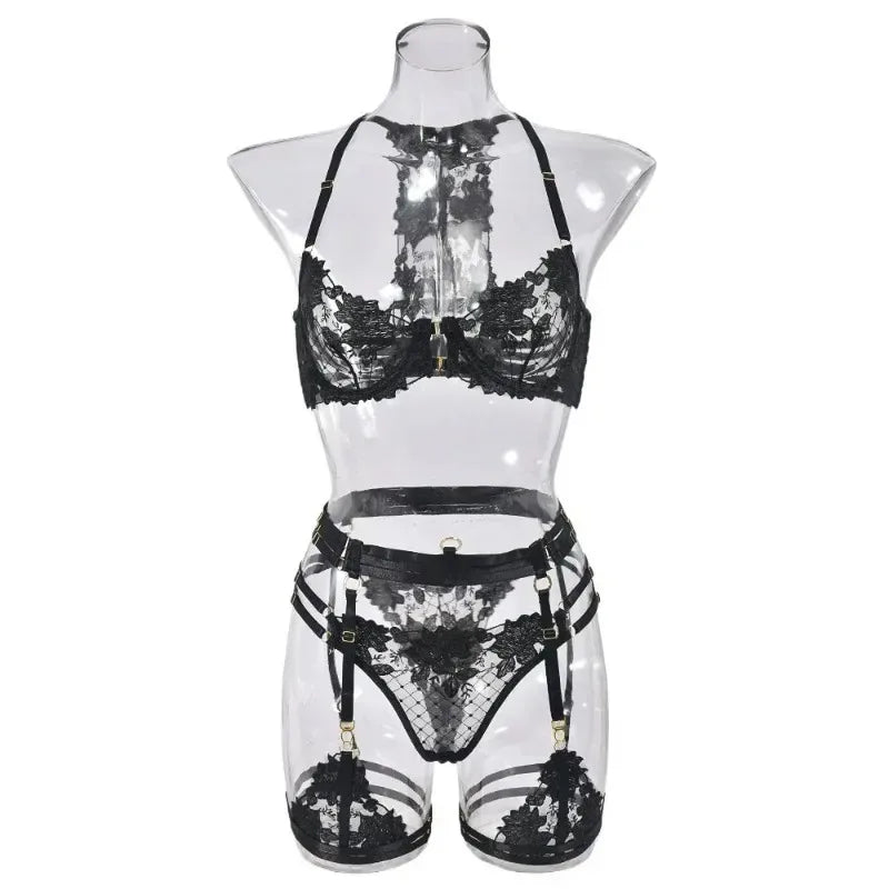Women's Sexy Underwear for Women Set Lingerie Fancy Products Set Bra Ladies See-through Bralettes Bh Below Lingeries Woman Bras