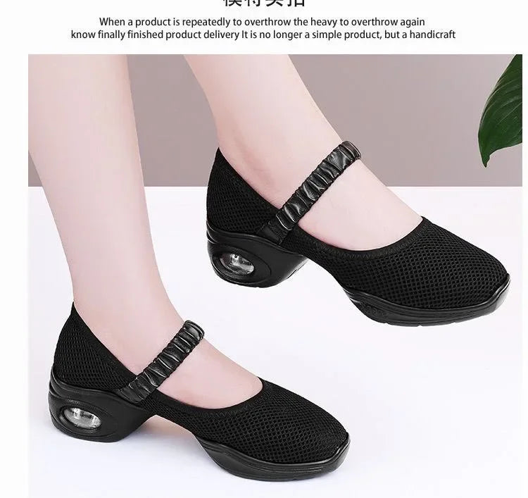 Women Satin Ballet Shoes Breathable Lightweight Ribbon Lace Up Non Slip Square Toe for Office Summer Daily All Season Wear