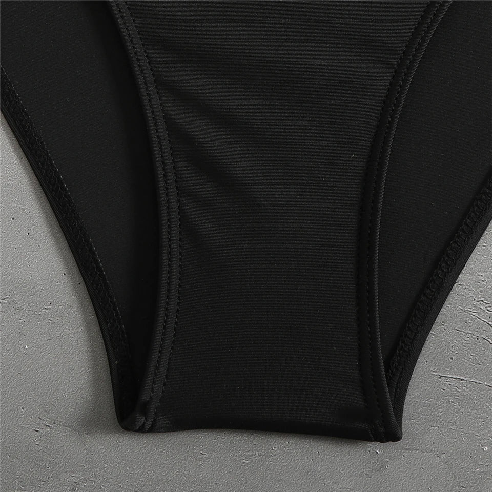 Sexy Halter Bikini 2026 Criss Cross Solid Swimsuit High Waist Swimwear Female Bathers Bathing Swimming Suit Padded Beachwear