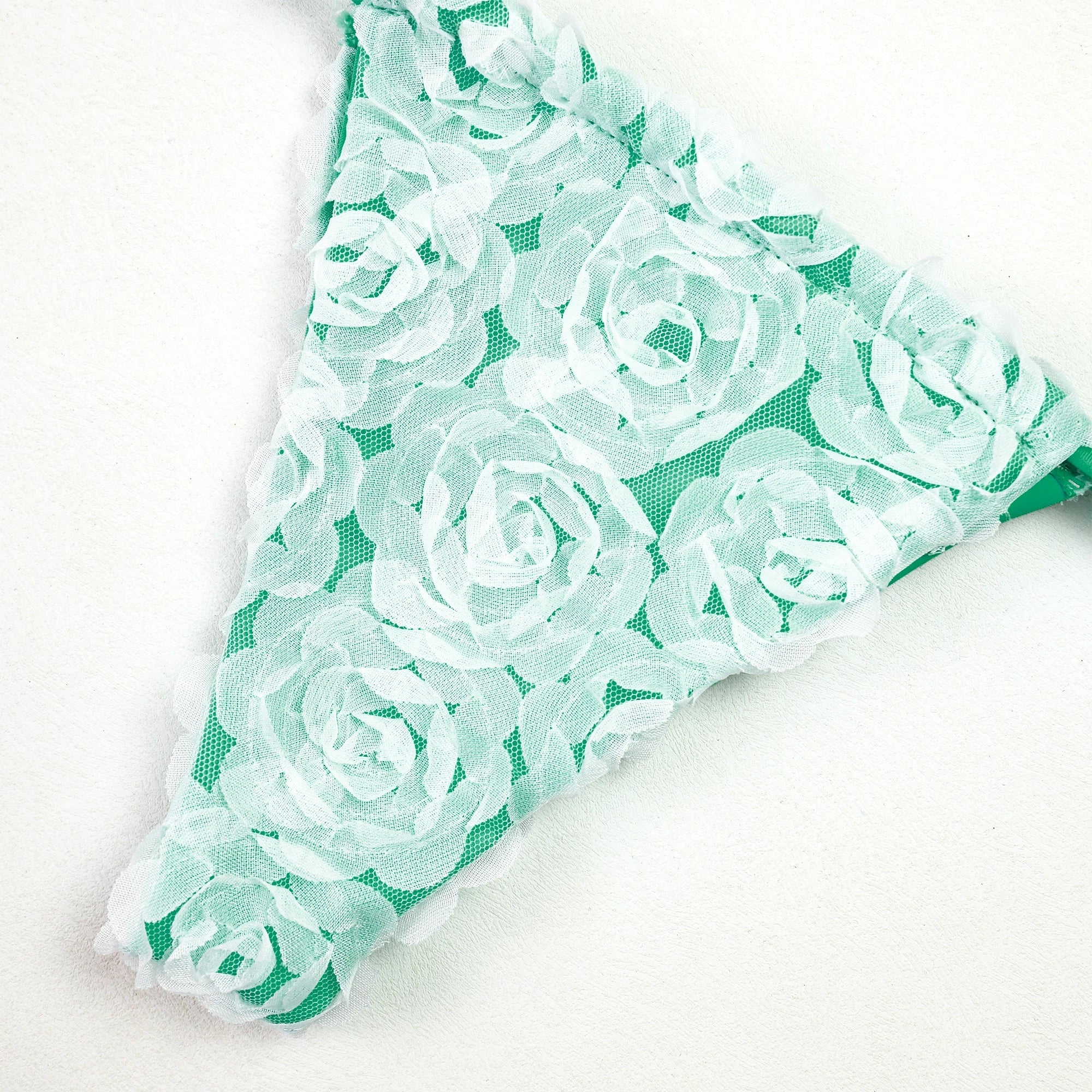 2025 New Sexy Micro Low Waist Bikini Sets Solid Swimwear Women Swimsuit Strappy Brazilian Floral Beachwear Bathing Suit biquini
