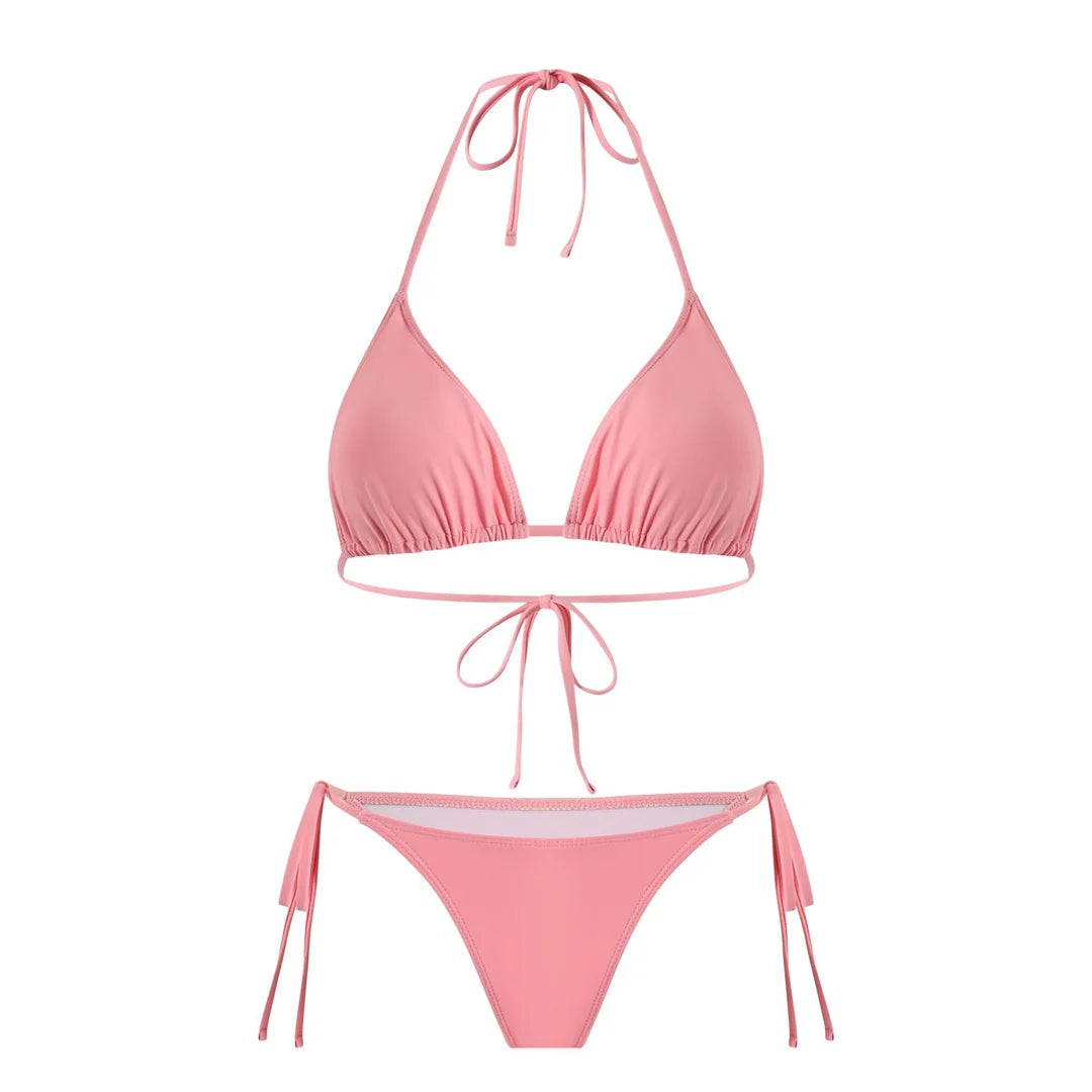 S - XL Striped Long Sleeve Cover Up Bikini Female Swimsuit Women Swimwear Bather Bathing Suit Swim Three-pieces Bikini set K8128