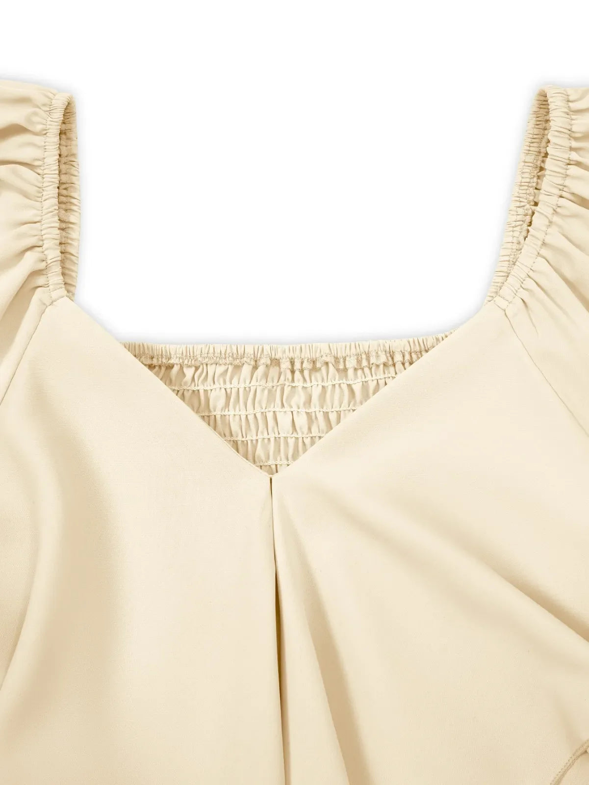 Summer Dress Women'S Fashion V Neck Short Flared Sleeved Wedding Guest Dresses Smocked Elastic Waisted Tiered Belted Ruffle Hem