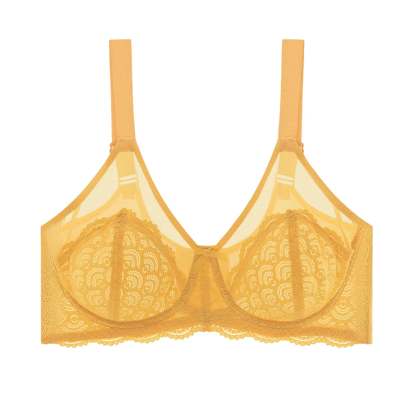 Women's Floral Lace Buckle Front Wireless Bra,Breathable Comfortable lingerie Top for Daily Wear,Women's Lingerie for All Season