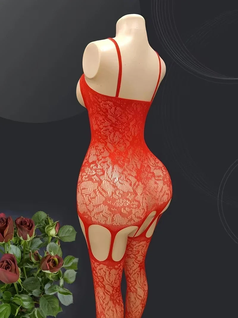 Crotchless Bodysuits Pornographic Bodystocking For Sex Bold Body Suit Super Hot Open Bra Erotic Costumes Sexy Fishnet Lingerie