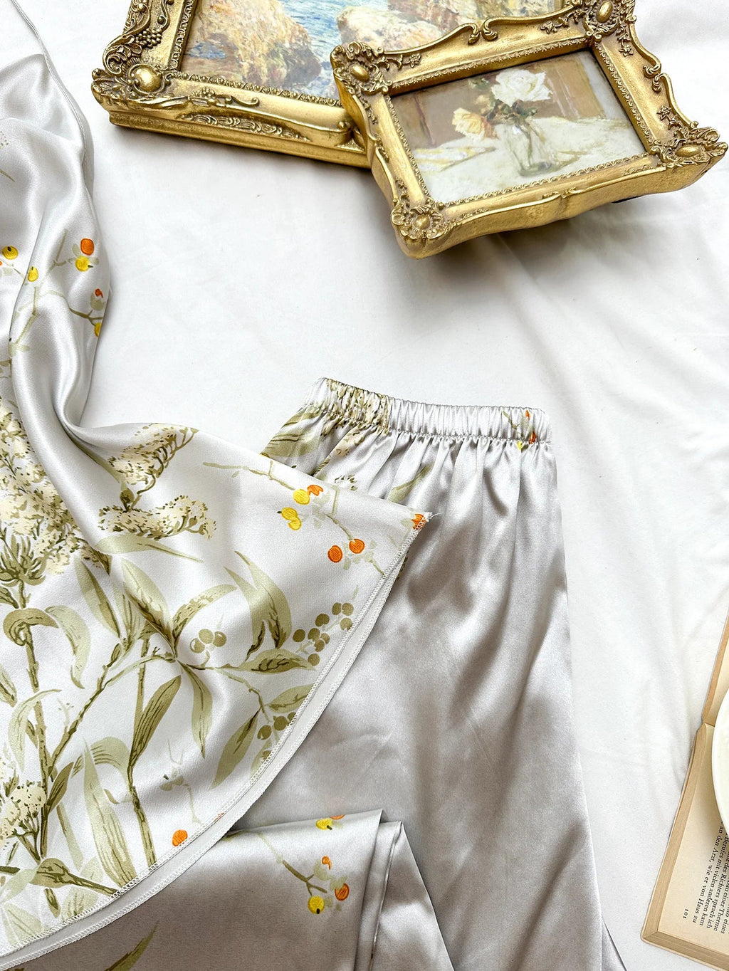 Small Cherry Print Pajamas Set Spring Summer Halter Pants Two Piece Thin Home Wear Women