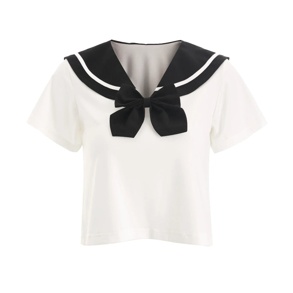 Japanese Korean Style Student Uniform Cosplay Costume Women Sexy Lingerie Tops and Pleated Skirt Sets Role Play Costume