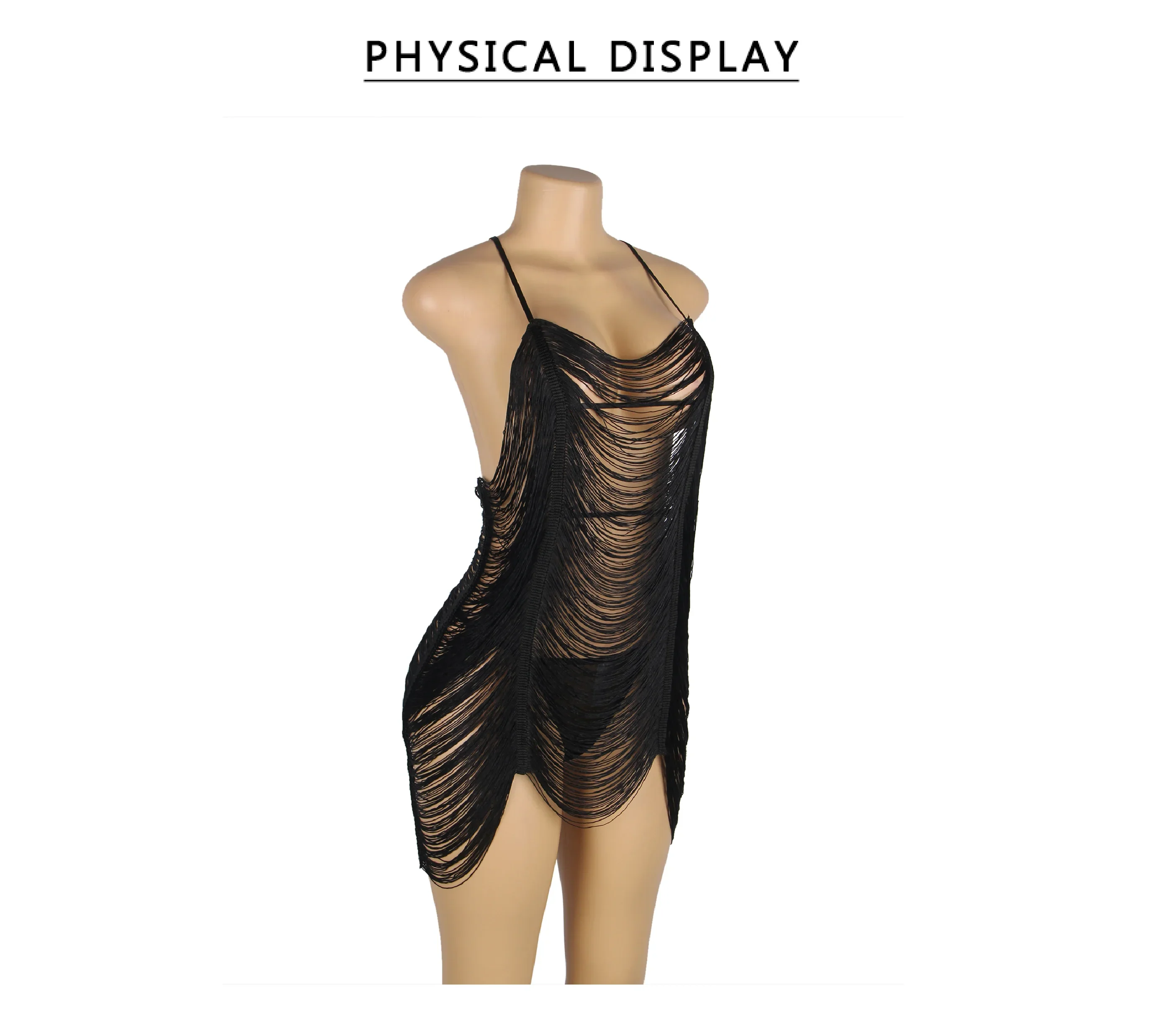 Blue Green Lace Slip Dress for Women Nuisette Babydoll See Through Sexy Sleepwear Lingerie with Panties