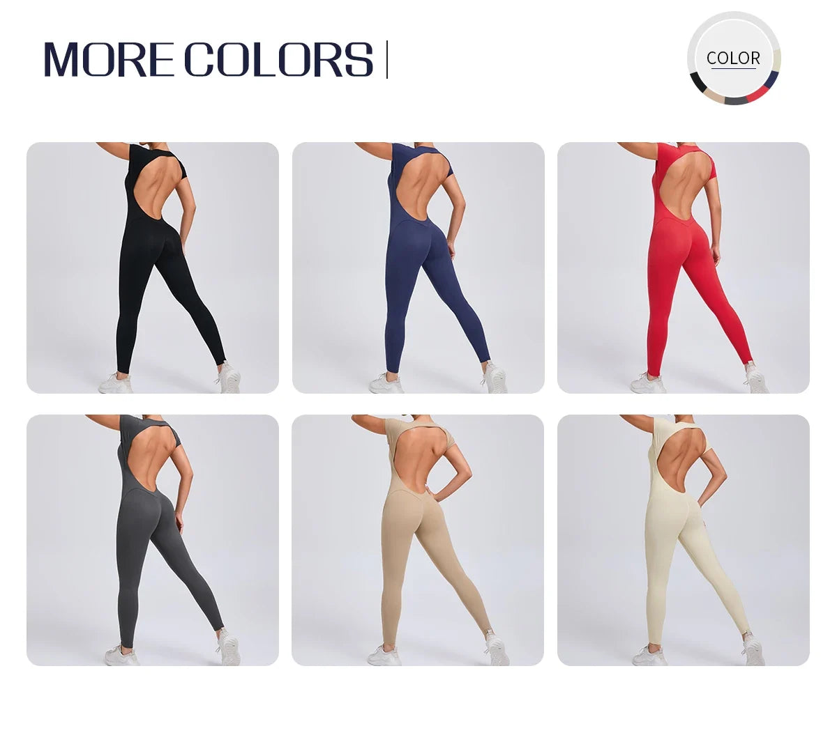 One-piece Yoga Padded Backless Suit Female Rompers Quick Dry Yoga Clothing Workout Bodysuits Scrunch Sports Jumpsuit Women