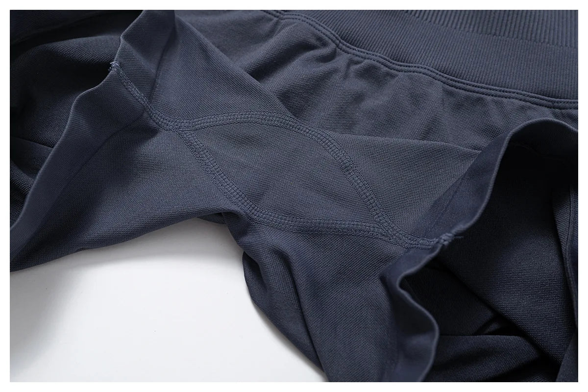 High Waist Shorts Seamless Yoga Shorts Workout Fitness Lift Peach Butt Fitness Tight Gym Running Body Shaper Pants Ribbed Shorts