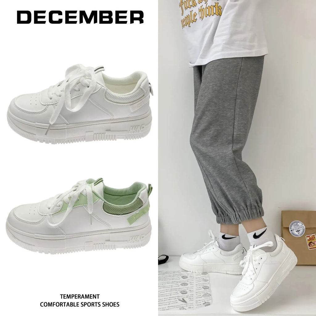 2022 Fashion Spring New Designer Hot Sale White Shoes Female Platform Sneakers Women Tenis Feminino Casual Female Shoes Woman
