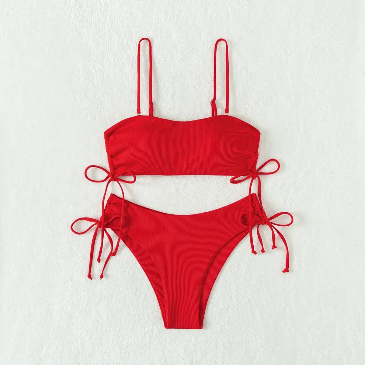 Sexy Bandeau Bikinis 2025 Women Brazilian Swimwear Female Swimsuit Two Pieces Bikini Set Bather Bathing Suits Girls Beach Wear