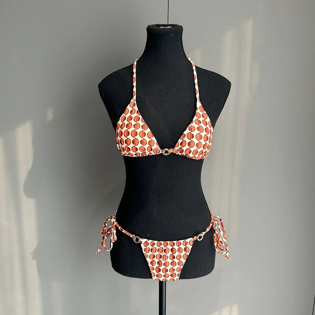 3 Pieces Bikini 2026 Sexy Women Swimsuit Swimwear Female Thong Push Up Bikini Set Beachwear Bathing Suit Swimming Suit Pants