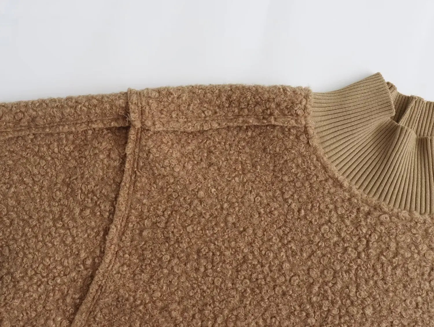 Foridol Turtleneck Fluffy Hoodie for Women Autumn Casual Loose Pullovers Female Basic Fashion Winter Women's Sweatshirts