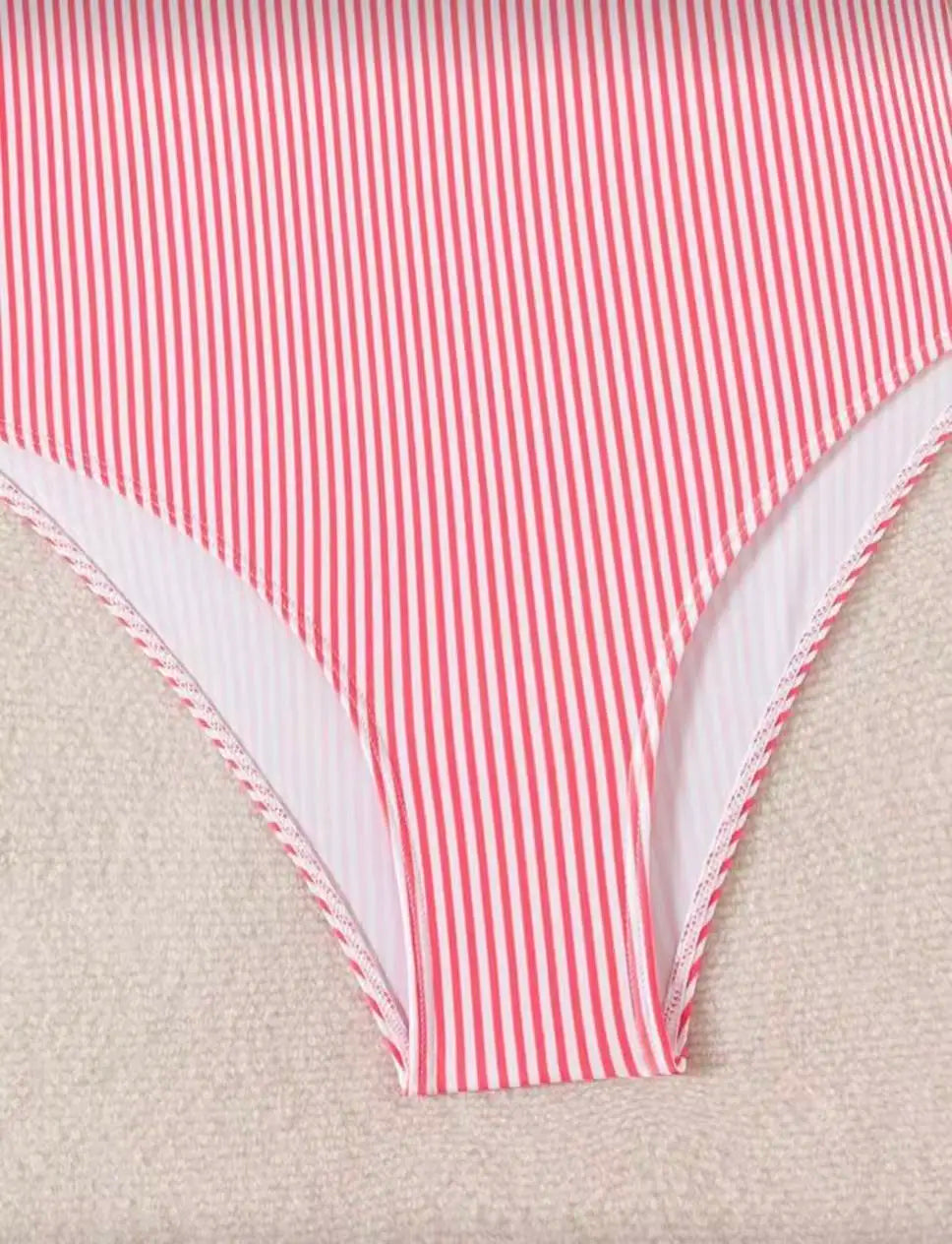 2026 Strappy Swimsuit One Piece Sexy Striped Ruffle Swimwear Women Bathers Bathing Swimming Swim Suit Padded Beachwear Summer