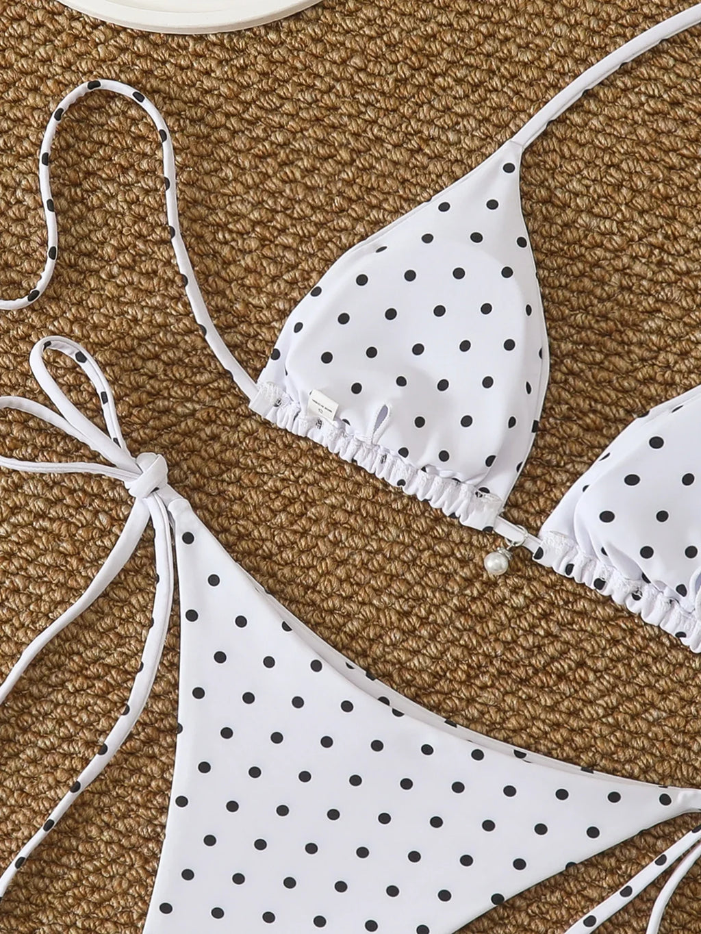 Triangle Halter Thong Bikinis 2026 Women Sexy Swimsuit Dot String Swimwear Female Bathers Bathing Swimming Swim Suit Beachwear