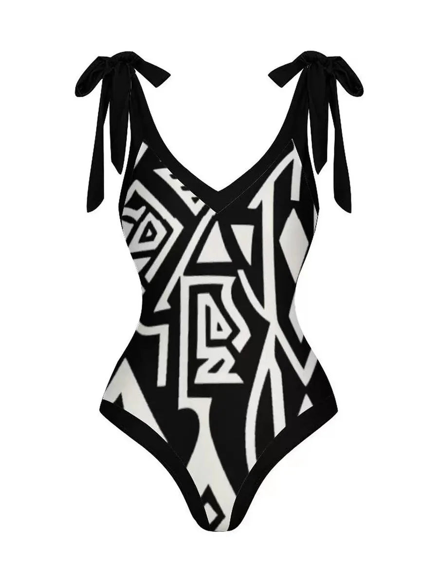 2026 String One Piece Swimsuit & Vent Skirt Padded Sexy Swimwear Women Bathing Suit Female Swimming Summer Beachwear Bodysuit