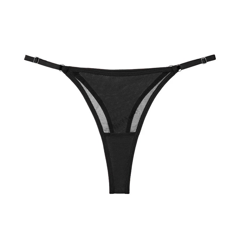 Sexy Girls G String Lace Panties Women Briefs Hollow Out Transparent Thong Thin Underwear Female Low Waist Lingerie Size S-XL