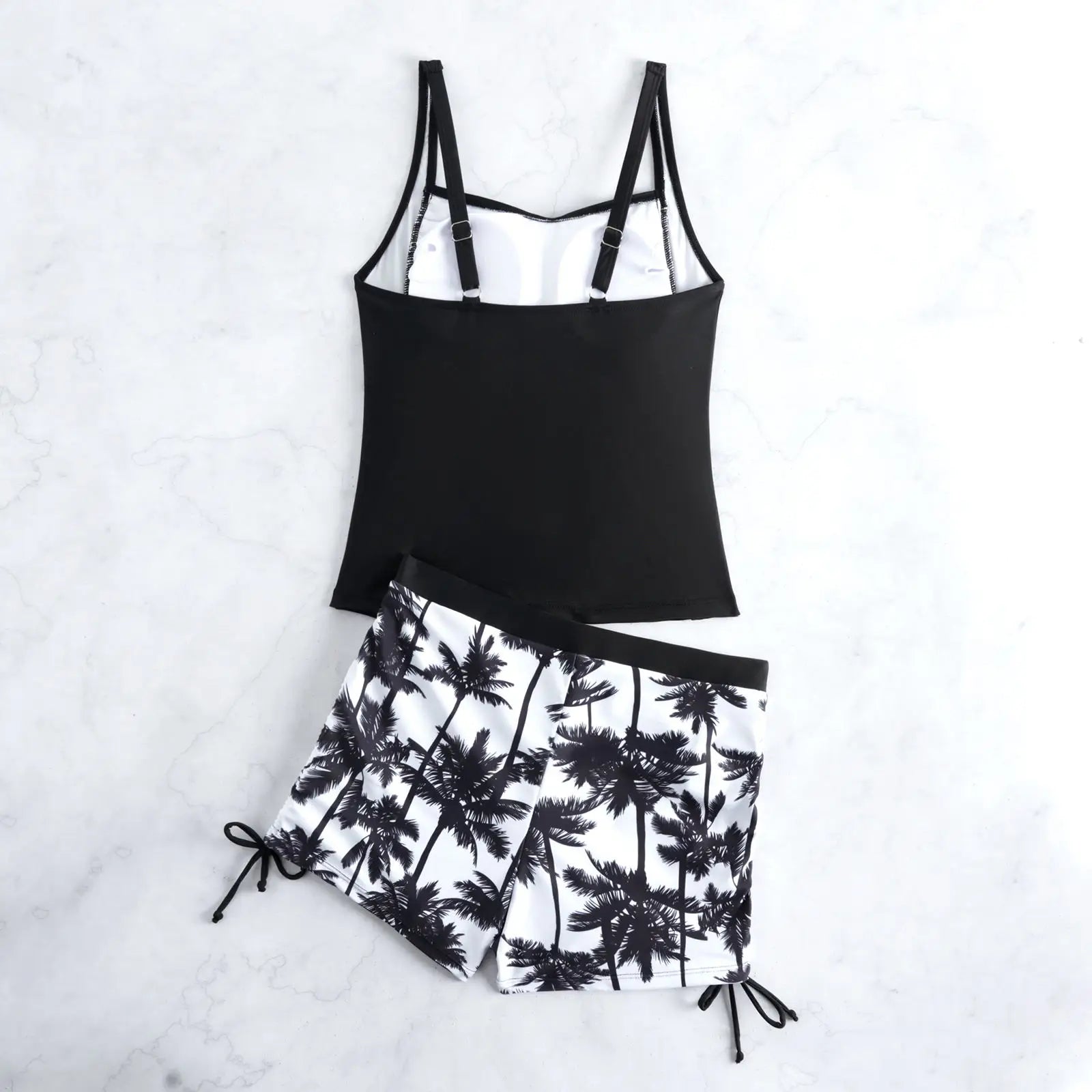 2026 Strappy Tankini Set Two Pieces Swimwear Female Beach Wear Swimsuit Women Bathers Bathing Swimming Swim Suit Beachwear