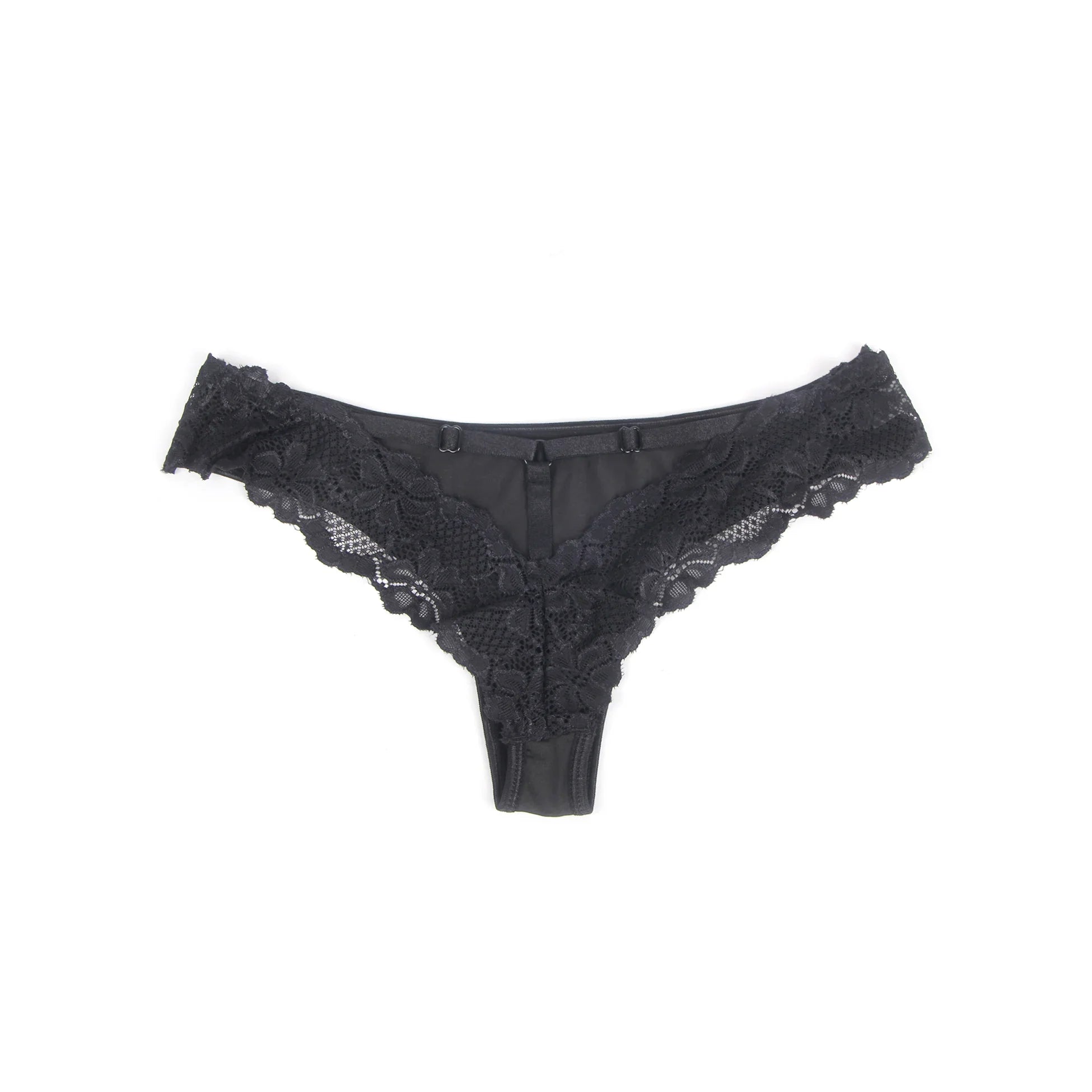 Womens Sexy Underwear Floral Lace Hollow Out Panties Cross Bandage Seamless Low Waist Lingerie Seduction Plus Size Panties Thong