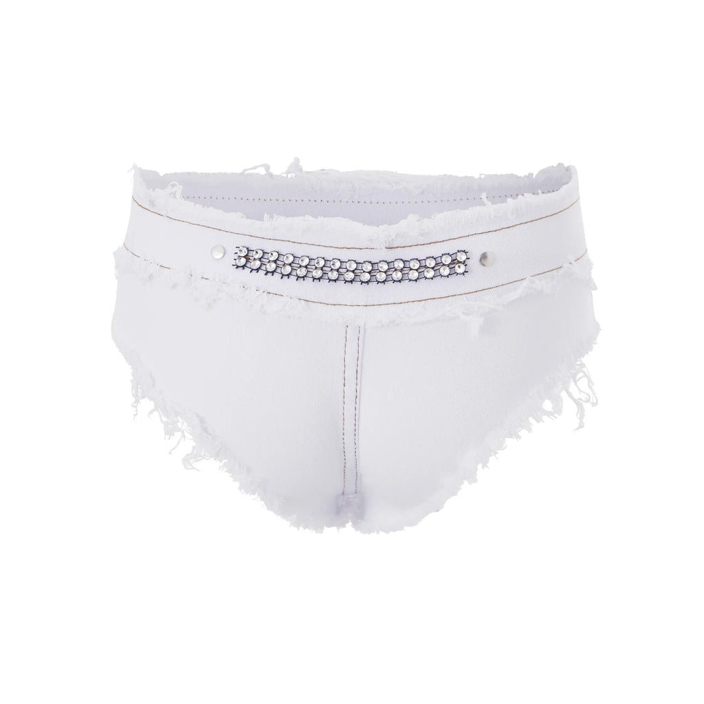 Womens Sexy Denim Shorts Summer Casual Ripped Hot Jeans Shorts Streetwear