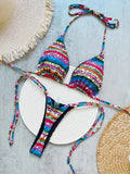Letters Print Colorful Micro Mini Thong Bikini 2026 Women Swimwear Female Swimsuit Two-pieces Bikini Set Bathing Suit Swim Lady