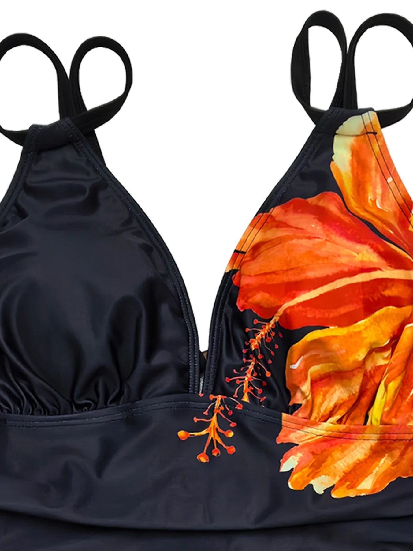 2026 V-neck Floral Swimwear Female Large Plus Big Size Swimsuit Women One Piece Bathers Bathing Swimming Swim Suit Beachwear 5XL