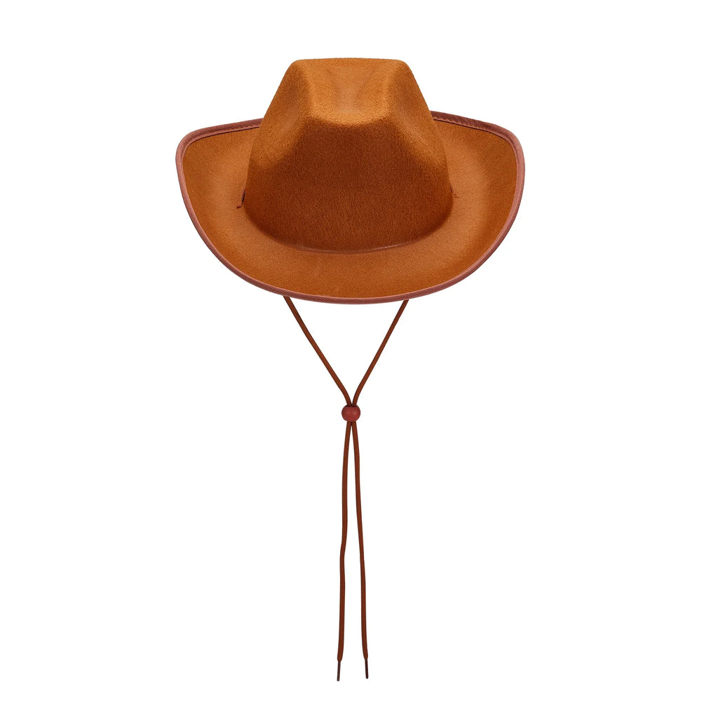 Women Men Cowboy Hat Classic Roll Up Brim Fedora Cowgirl Hat Western Retro Sun Cap Stage Performance Hat