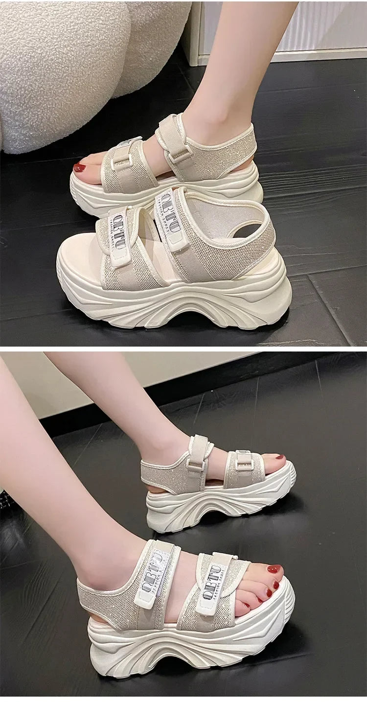 New Sports Sandals for Women Flat Bottomed Beach Shoes Thick Soled Casual Women Shoes Sandalias De Mujer 2025