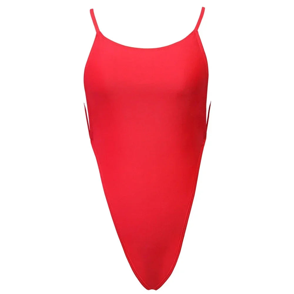 Extreme Mini Micro String Backless Women Swimwear One Piece Swimsuit Female High Cut Monokini Thong Bathing Suit Swim Beachwear