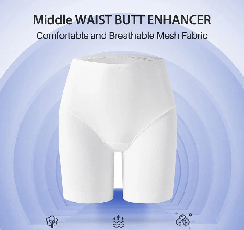 Women's Seamless Shorts Safety Pants High Waist Large Size Mesh Thin Boxer Panties Anti Friction Under Skirt Shorts Underwear