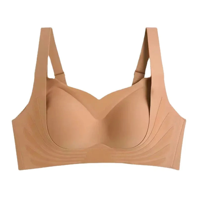 Wing Pattern Seamless Push Up Bra Women's Non-wire Bra U-Back Invisible Brasiere Sexy Lingerie Comfort Underwear Intimates M-XXL