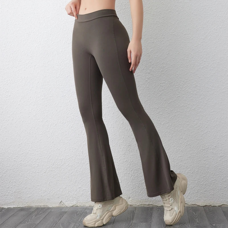 DIAS FIT JOY V-back flared pants yoga hip lifting tight pants wide leg fitness pants Gym exercise running yoga pants