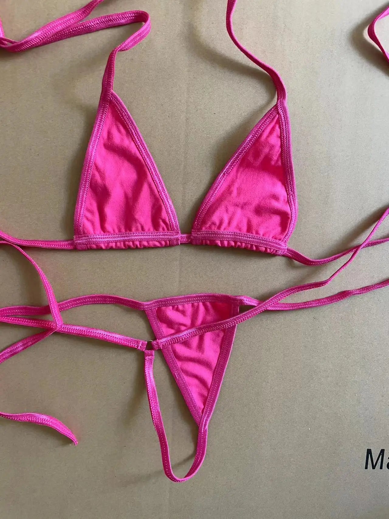 DEKA Mini Micro Cotton Bikinis Set Women Bandage String Thong Swimsuit Type Bathing Suit Triangle Swimwear High Cut Drawstring