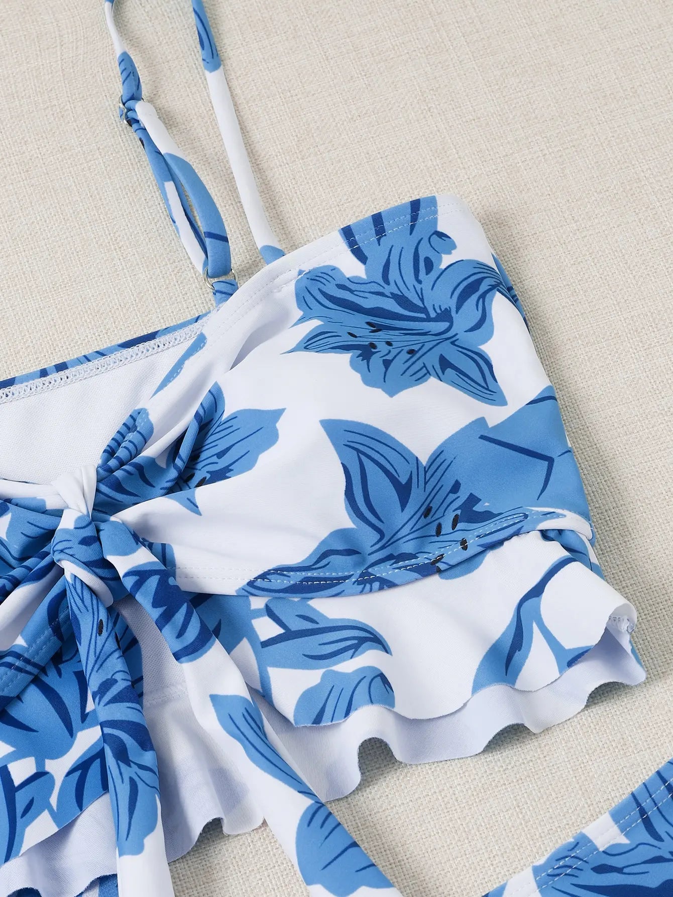 3 Pieces Floral Printed Push Up Bikinis 2026 Women Halter Swimwear Female Sexy Swimsuit & Beach Dress Bathing Swimming Swim Suit