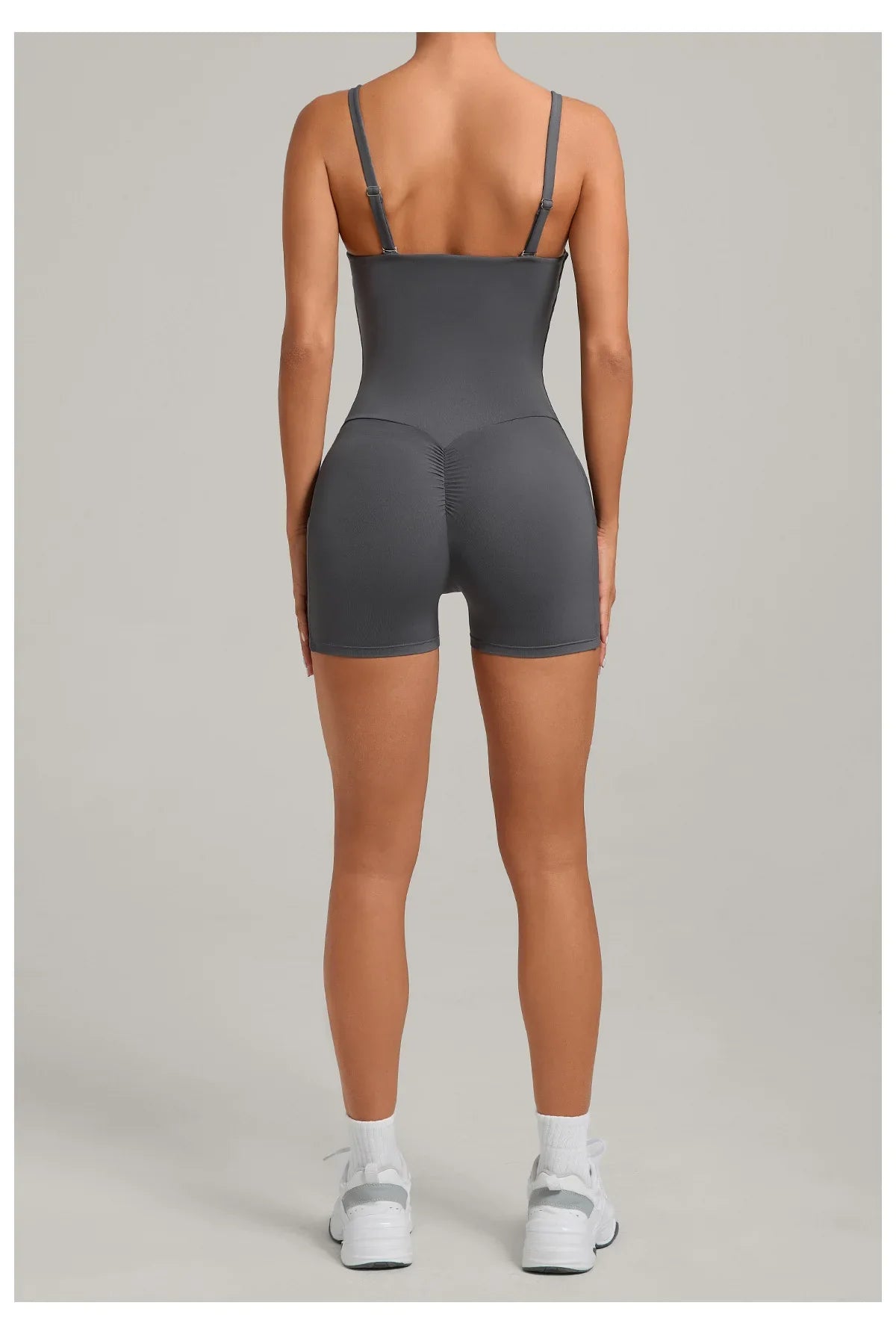 Outdoor Backless Yoga One Piece Suit Women Multiple Wearing Methods Sleeveless Slim Fit Pocket Stretch Sports Fitness Jumpsuit