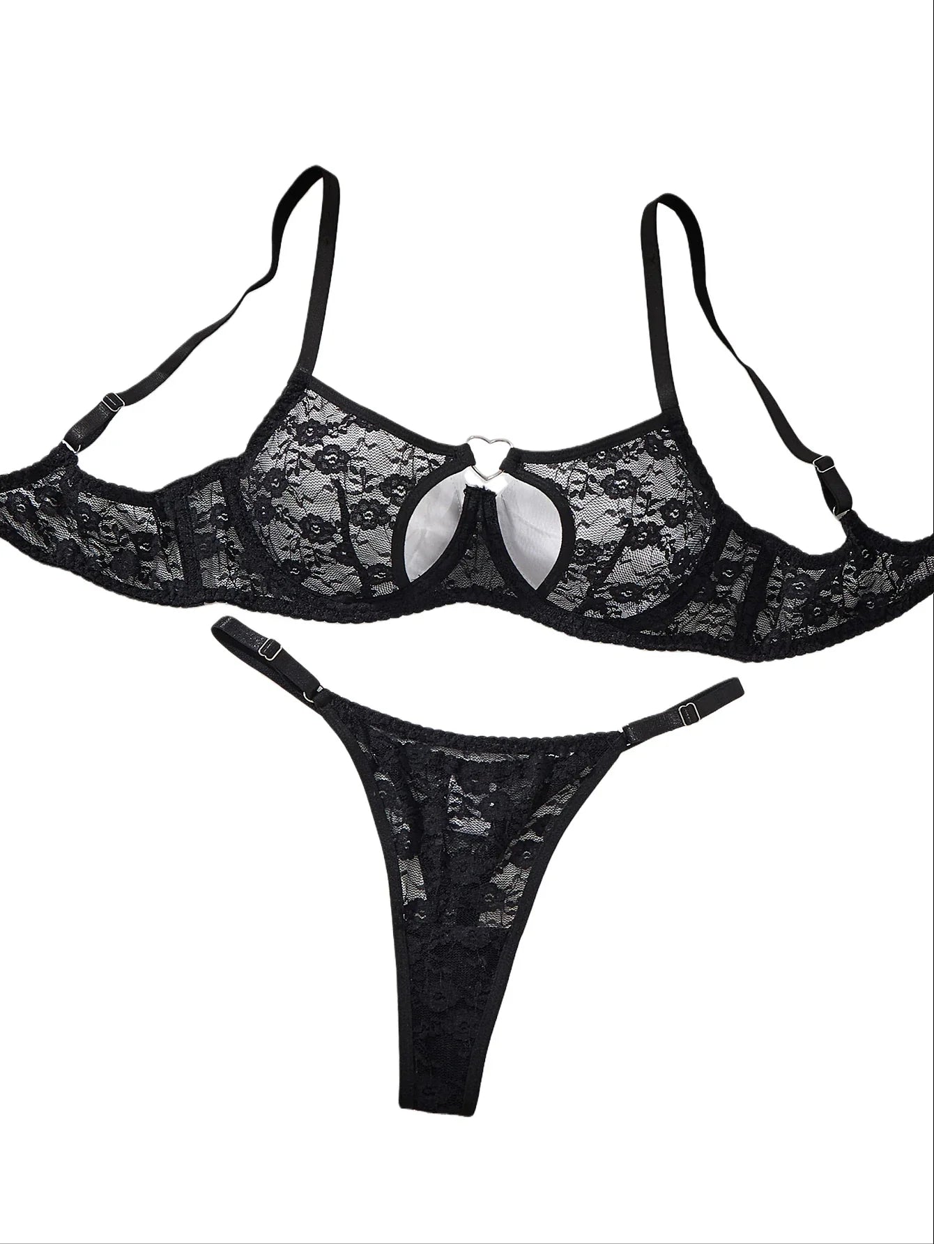 Elegant Design Bra And Panties Set with Unique Heart Buckle Comfortable Fashion Underwear Suitable for All Occasions