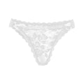 1pc Women's Multi-Color Lace Panty Low-Rise Bowknot Lingerie Hollow Out Semi-Covered Butt Heart Buckle Soft Breathable Underwear