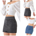 Sexy Hip Mini Denim Skirt High Elastic Slimming Jean Skirt Summer Jeans Harajuku Streetwear Sexy Hot Girl Casual A-Line Skirts